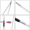 ZSHJGJR 66" Archery Traditional Hunting English Longbow 25-150LBS One-Piece Recurve Bow Straight Bow Right/Left Handed for Outdoor Hunting Target Shooting (Silver, 65lbs) view 2