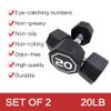 IR3920-10LB odorless Octagon rubber dumbbell Dumbbell Weight Hand Weights set of 2 view 2