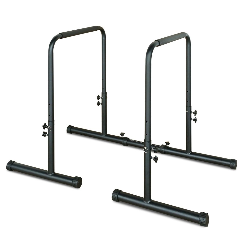 Donext Power Tower Pull Up Bar Station, Free Standing Pull Up Rack Dip Station for Home Gym, Height Strength Training Workout Equipment, Black