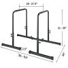 Donext Power Tower Pull Up Bar Station, Free Standing Pull Up Rack Dip Station for Home Gym, Height Strength Training Workout Equipment, Black view 2