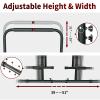Donext Power Tower Pull Up Bar Station, Free Standing Pull Up Rack Dip Station for Home Gym, Height Strength Training Workout Equipment, Black view 3