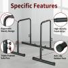 Donext Power Tower Pull Up Bar Station, Free Standing Pull Up Rack Dip Station for Home Gym, Height Strength Training Workout Equipment, Black view 4