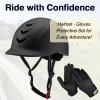 Equestrian Set - Helmet and Gloves for Horseback Riding and Training - Horse Riding Safety Gear Helmets Equestrian Equi-Pro Gear Gloves for Women, Man view 3