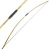 ZSHJGJR 66" Archery Traditional Hunting English Longbow 25-150LBS One-Piece Recurve Bow Straight Bow Right/Left Handed for Outdoor Hunting Target Shooting (Gold, 60lbs) view 1