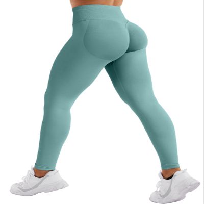 YEOREO SoftHue Hidden Scrunch Butt Workout Leggings for Women Lifting Seamless Mid Low Waist 25" Gym Fitness Yoga Pants with Tummy Control Pistachio-M