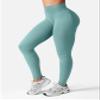 YEOREO SoftHue Hidden Scrunch Butt Workout Leggings for Women Lifting Seamless Mid Low Waist 25" Gym Fitness Yoga Pants with Tummy Control Pistachio-M view 2