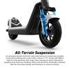 NIU 300P Electric Scooter, All-Terrain Suspension 900W Max Power 30 Miles Range, 20MPH Max Speed Triple Braking, 10.5'' Tubeless Pneumatic Tires, Portable & Foldable Design, UL Certified view 2