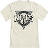 Brooklyn Nets NBA Officially Licensed T-Shirt Ringspun Triblock Ivory, XX-Large view 3