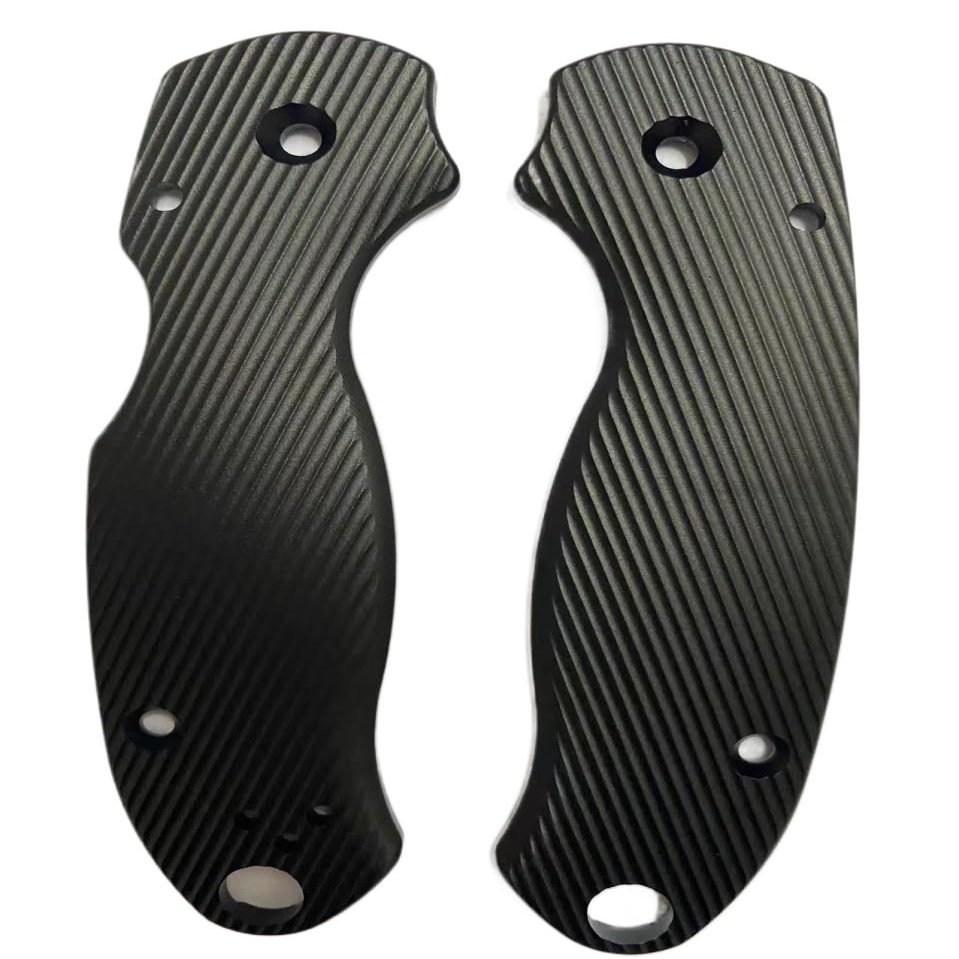 1 Pair Scales Handle Fits for Para 3 C223, CNC Aluminum Handle Patch DIY Replacement Accessory(Black)