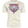 Oklahoma City Thunder NBA Officially Licensed T-Shirt Ringspun Triblock Ivory, Medium view 1