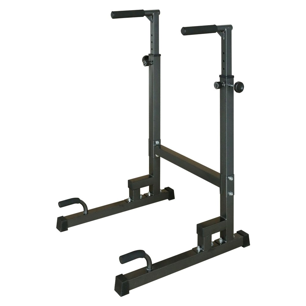 Donext Power Tower Pull Up Bar Station, Free Standing Pull Up Rack Dip Station for Home Gym, Height Strength Training Workout Equipment, Black