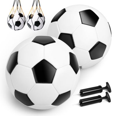 cellook 2 Pack Size 3 Soccer Balls for Kids, Soccer Ball for Boys Girls Toddlers Ages 2 3 4 5 6 7 8, Indoor Outdoor Sports Training Practice Ball Toys Gifts for Operation Christmas Child Shoe Box