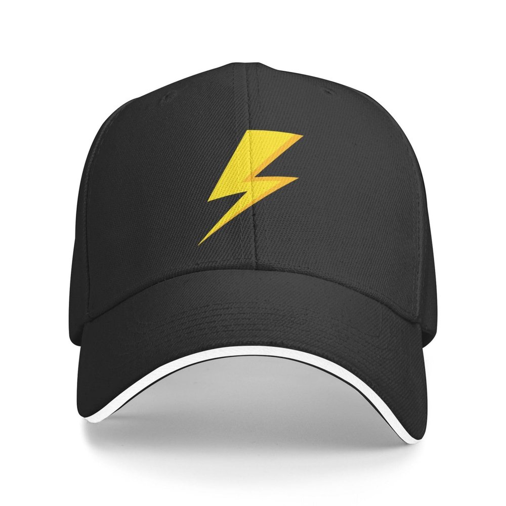 Thunder Storm Lightning Rain Hat Funny Sandwich Baseball Cap Adjustable Dad Trucker Hat for Men Women Black