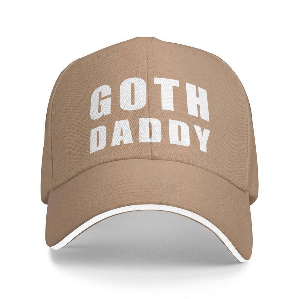 Goth Daddy Hat Funny Sandwich Baseball Cap Adjustable Dad Trucker Hat for Men Women Natural
