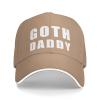 Goth Daddy Hat Funny Sandwich Baseball Cap Adjustable Dad Trucker Hat for Men Women Natural view 1