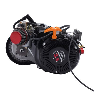 100cc Bicycle Motor Kit,4-Stroke 3HP Bicycle Gasoline Engine Motor,Motorized Bicycle Kit with Chain Drive & Air-Cooling,Hand Start,3600rpm,Recoil Start