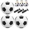 3 Pack Size 3 Soccer Ball for Kids with 1 Pump, Soccer Balls Bulk for Boys Girls Toddlers Ages 3 4 5 6 7 8, Indoor Outdoor Sports Training Practice Ball Toys Gift Operation Christmas Child Shoe Box view 1