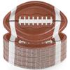 TURSTIN 100 Pieces Football Themed Disposable Paper Plates Football Party Supplies Food Serving Tray for Football Birthday Party Decorations Sports Game Day Serveware, 11.6 x 7.8 Inches view 1