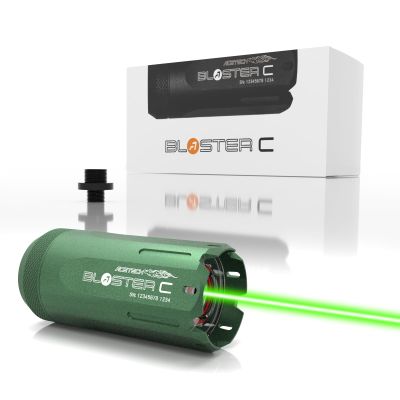 ACETECH Airsoft Pistol/Riffle Tracer Unit Blaster C 14mm CCW Negative Thread with M14- to M11+ Adaptor Glow in The Dark Green/Gel BB LED Flare Lighting Effect (Green)