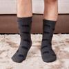 LEMZONE Men's Warm Cozy Slipper Socks with Grips, Non Slip Winter Fuzzy Fleece Lining Cabin Socks Christmas Gifts view 2