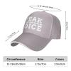 I Speak for Those Who Have No Voice Hat Funny Sandwich Baseball Cap Adjustable Dad Trucker Hat for Men Women Gray view 2