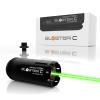ACETECH Airsoft Pistol/Riffle Tracer Unit Brighter C/Blaster C 14mm CCW Negative Thread M14- to M11+ Adaptor Glow in The Dark Green/Gel BBS LED Beam/Flare Lighting Effect (Blaster C - Flare, Black)