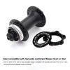 Yuezhongoo Centerlock, Disc Brake Rotor Adapter Aluminum Alloy Bike Center Lock Adapter for Mountain Bikes Centerlock Rotors Tool(Black) view 3