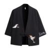 Crane Embroidery Haori Kimono Japanese Style Men Samurai Costume Yukata Asian Clothes Cardigan Men Jacket BK001 S view 1