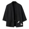 Crane Embroidery Haori Kimono Japanese Style Men Samurai Costume Yukata Asian Clothes Cardigan Men Jacket BK001 S view 3
