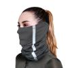 Beisto Reflective Neck Gaiter Cycling Neck Scarf Breathable Balaclava Wind & Dust Proof Face Mask for Men Women, Grey