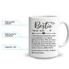 Hyturtle Personalized Best Friend Mug - Friend Mugs For Women - Friendship Gift For Women - Bestie Gift For Coworker - Gifts For Best Friend - Bestie Mug - Custom Name Coffee Cup Ceramic Mug 11 15oz view 3