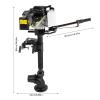 4-Stroke 4HP Outboard Motor, 55CC Heavy Duty Fishing Boat Motor Engine CDI Ignition System Manual Start Tiller Control for Freshwater, Water Sports, Water Tourism, Fishery Production, Water Rescue view 2