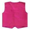 easyforever Women Men Button Vest Volunteer Activity Vest Unisex Waiter Waistcoat Bartender Work Uniform Clerk Workwear Hot Pink Large view 2