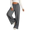 Wide Leg Sweatpants Women High Waist Baggy Sweatpants Boyfriend Fleece Jogger Pants with Pockets Palazzo Trousers view 3
