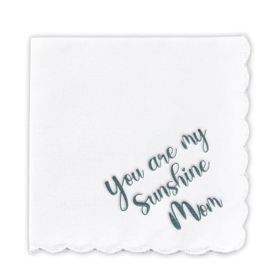 NineFit Basics Personalized Handkerchiefs - Customized Wedding Lace Handkerchiefs - Wedding Day Essentials - Bridal Gifts - White, Medium, 100% Cotton, Unisex Adult
