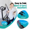 BELEEV V5 Scooters for Kids 6 Years and up, Folding Kick Scooter 2 Wheel for Adults Teens, 4 Adjustable Handlebar, 230mm Big Wheels, Lightweight Sports Commuter Scooter, up to 245lbs(Grey) view 3