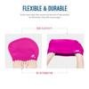 Dsane 2 Pack Womens Silicone Swim Cap for Long Hair,3D Ergonomic Design Silicone Swimming Caps for Women Kids Men Adults Boys Girls with Ear Plug and Nose Clip(L) view 4