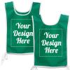 TopTie Custom Embroidery Golf Bibs Sports Event Vest with Ties Polyester 2-Tone for Adult Youth-Kelly Green view 1