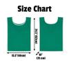 TopTie Custom Embroidery Golf Bibs Sports Event Vest with Ties Polyester 2-Tone for Adult Youth-Kelly Green view 3
