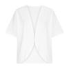 NineFit Basics Recent Orders,Womens Summer Cardigan, Kimono Cardigans For Women,Casual Open Front 3/4 Sleeve Cardigan,Plus Size Lightweight Shawls Ruana Wraps,X-Large,White-2 view 2