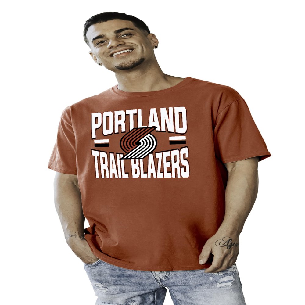 Portland Trail Blazers NBA Officially Licensed T-Shirt Ringspun Bold Team Color, Medium