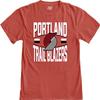 Portland Trail Blazers NBA Officially Licensed T-Shirt Ringspun Bold Team Color, Medium view 3