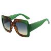 mincl Oversized Square Women Colorful Sunglasses Fashion Gradient Female Shades UV400 Men Outdoor Sun Glasses N45 (green) view 2