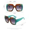 mincl Oversized Square Women Colorful Sunglasses Fashion Gradient Female Shades UV400 Men Outdoor Sun Glasses N45 (green) view 4