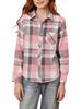 Betusline Girls' Plaid Flannel Shirt, Kids Long Sleeve Button Shirts Tops,F Pink & Grey #1, 10-11 Years= Tag 170 view 1