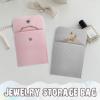 AfitLulu 2PC Velvet Jewelry Pouches, Microfiber Jewelry Storage Bags with Snap Fastener, Travel Jewelry Pouch for Storing Rings, Bracelets, Necklaces, Earrings, Watches (Gray) view 4
