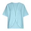 NineFit Basics Saved For Later Items,Kimono Cardigans For Women, Kimono Cardigans For Women,Casual Open Front 3/4 Sleeve Cardigan,Plus Size Lightweight Shawls Ruana Wraps,Medium,Sky Blue-2 view 2