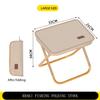 NineFit Basics Folding Small Stool Bench Stool Portable Outdoor Light Fishing Chair,Outdoor Seat for Hiking Fishing Picnic Camping Beach (Khaki,Large) view 2