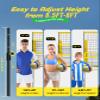 Volleyball Training Net System,7 Adjustable Heights Practice Equipment Net Station,Improve Volleyball Serve&Spike Skills with Ball Return, Portable &Easy Setup for Backyard Individual &Team Practice view 3