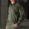 IDOGEAR Mens Tactical Military Shirts 1/4 Zip Combat BDU Shirts Camo Long Sleeve with Pockets for Outdoor Airsoft Paintball(Ranger Green,XX-Large) view 2